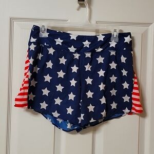 Rabbit Red, White, and Blue shorts